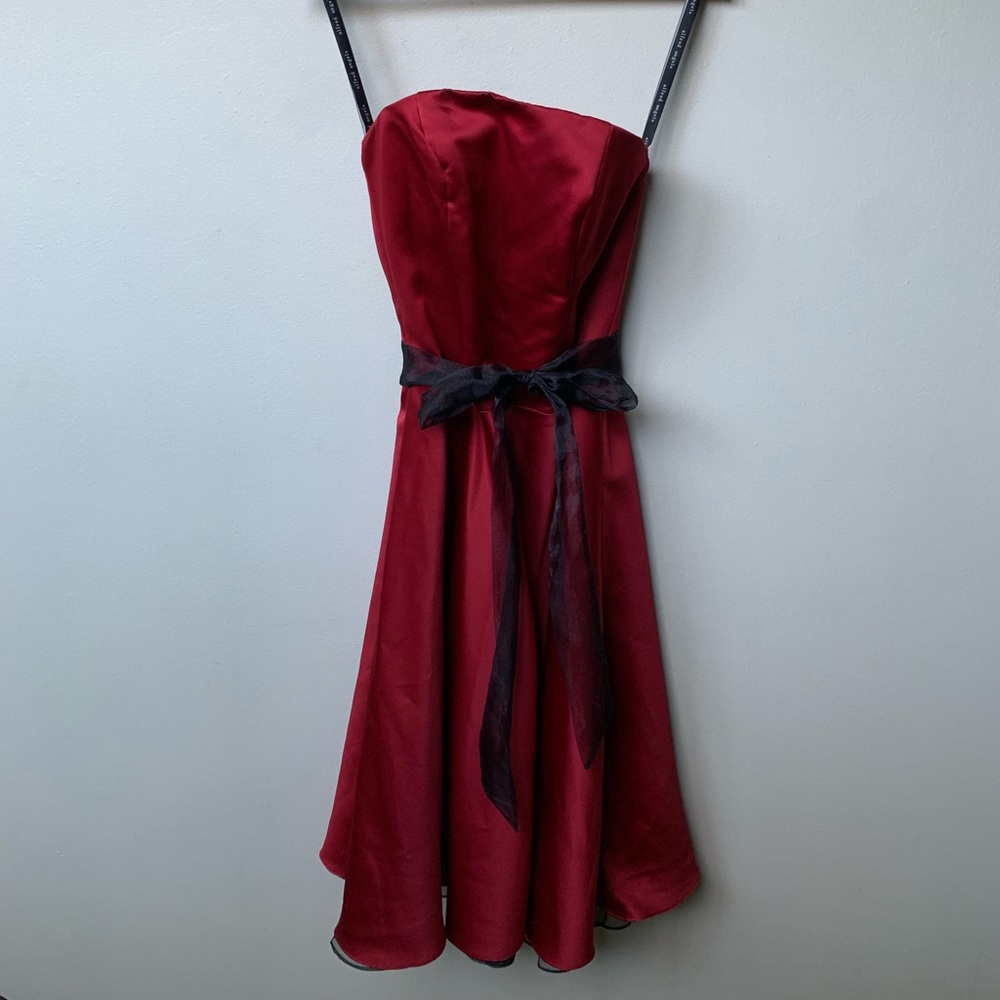 Alfred Angelo Red Dress Wedding Prom Bridesmaid